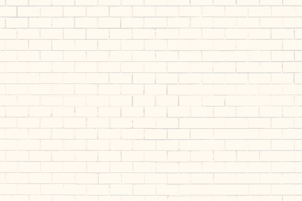 Cream concrete brick wall vector