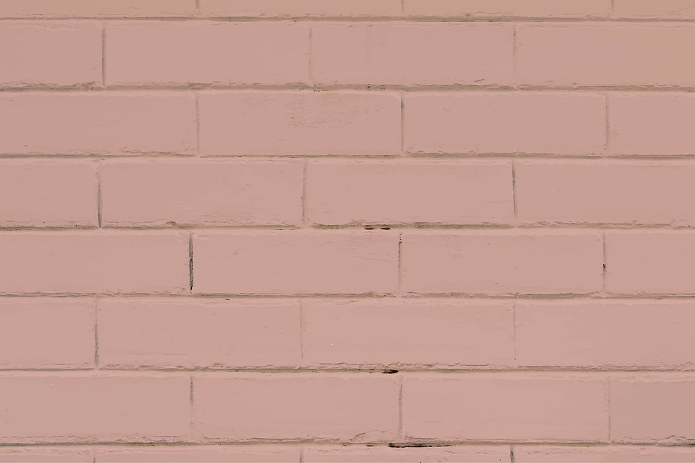 Pink concrete brick wall vector