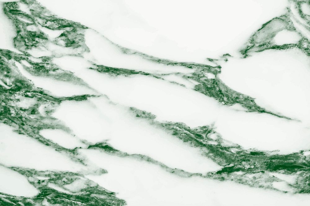 Green marble textured background vector