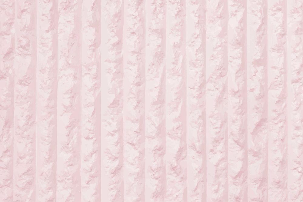 Pastel pink striped concrete wall textured background vector