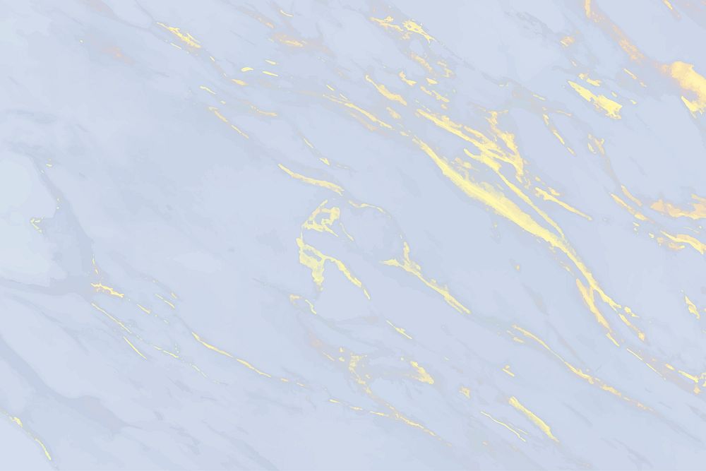 Blue with yellow scratches marble surface vector