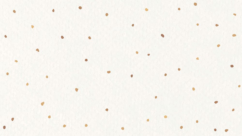 Gold dots beige banner vector festive background