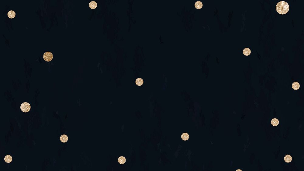 Gold dots blog banner psd black background