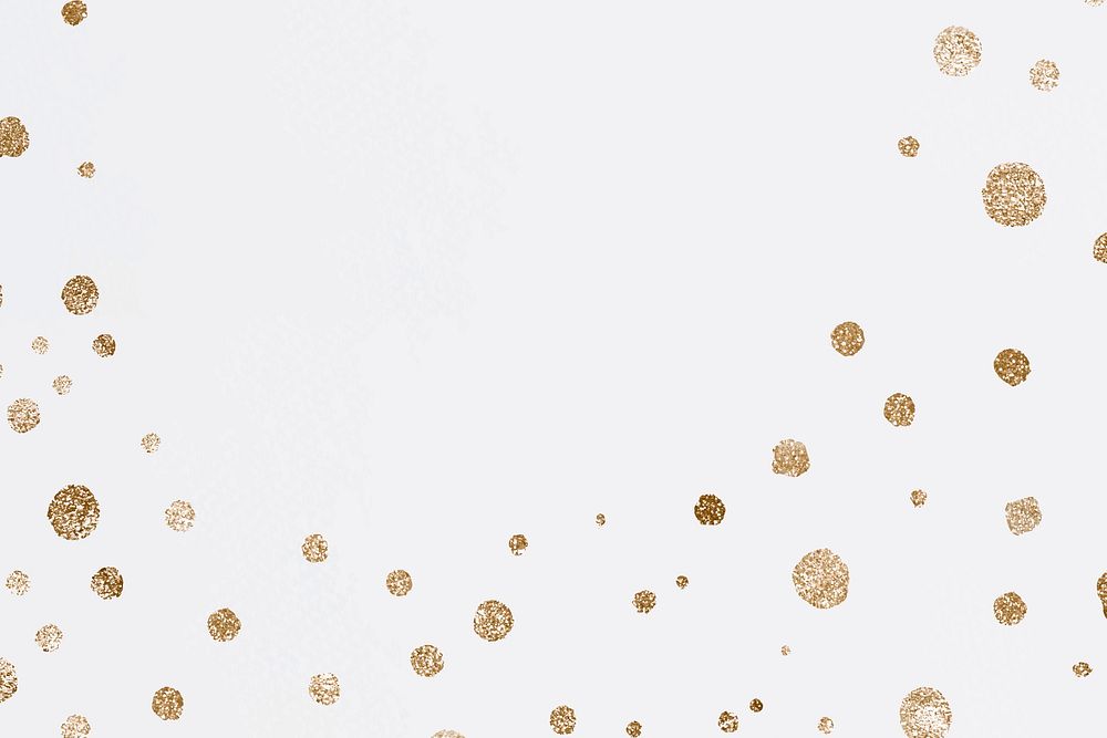 Glittery gold dots celebration background