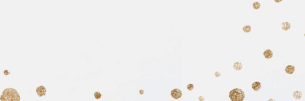 Glittery dots blog banner vector celebration background
