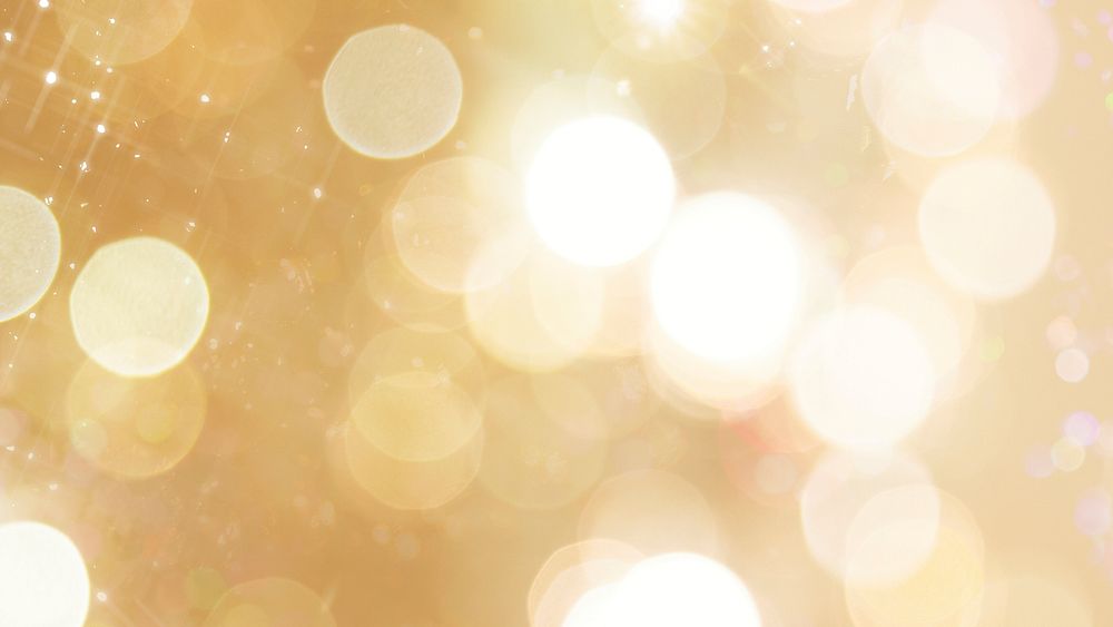 Shiny gold festive bokeh blog banner background vector