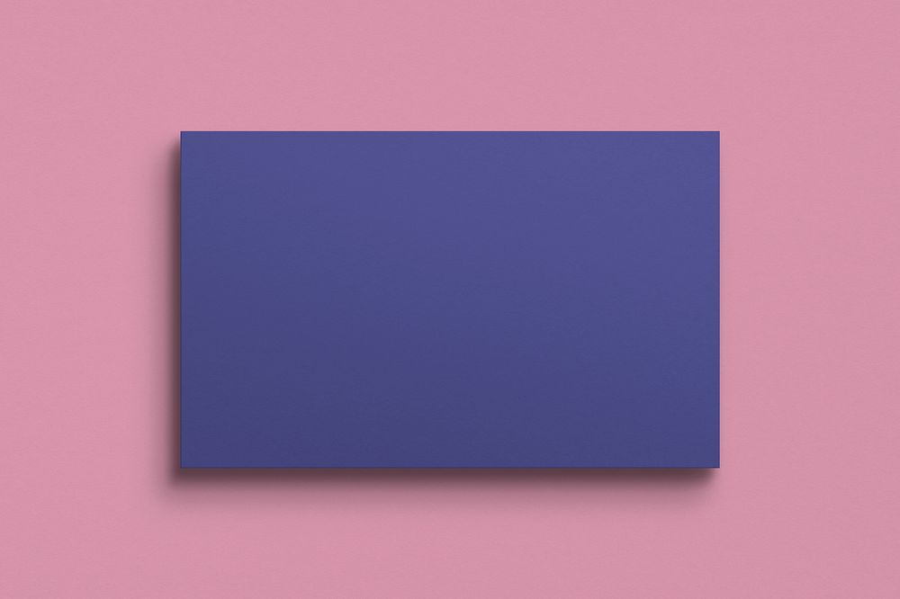 Blank customized purple business card