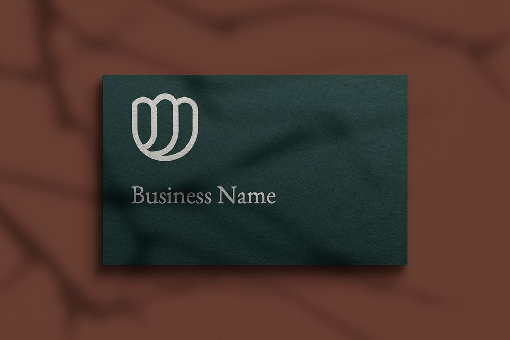 Business card mockup, modern, realistic design psd