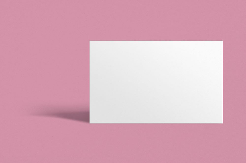 Blank customized light gray business card