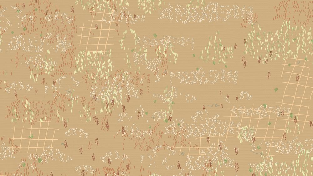 Brown rice field vector background line art HD wallpaper