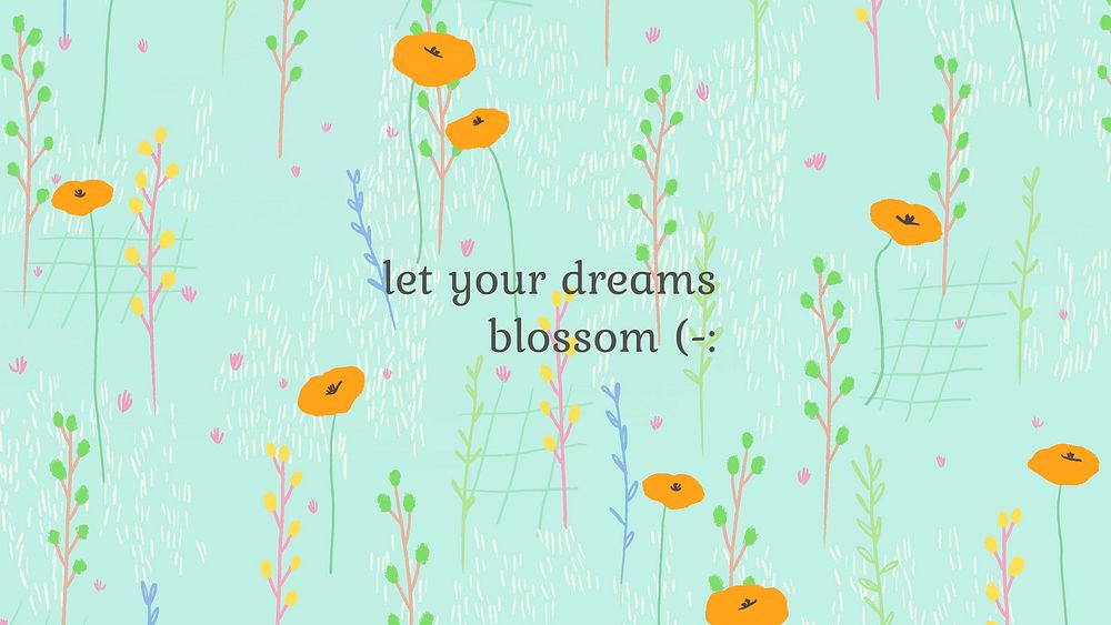 Editable motivational quote template vector on summer flower background illustration
