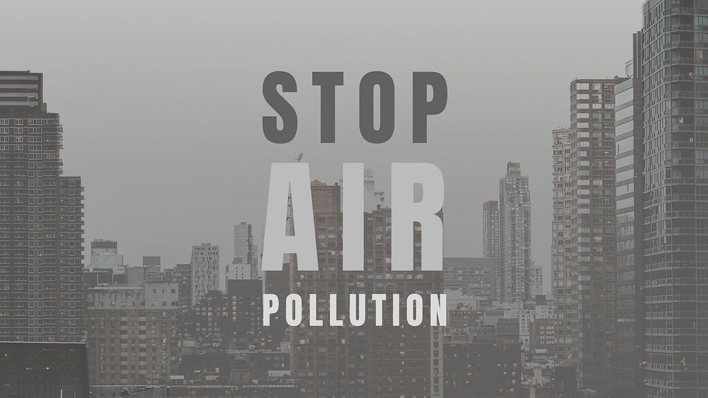 Stop air pollution template psd world environment campaign