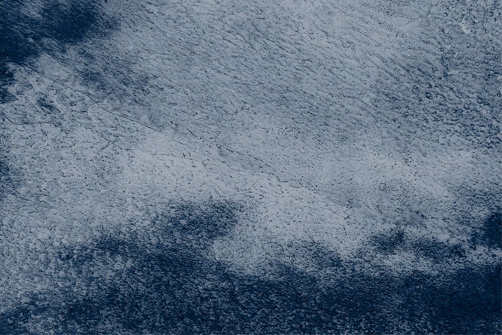 Blue paint grunge textured concrete background vector