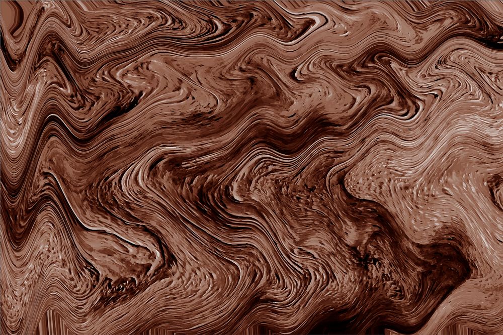 Brown fluid art marbling paint textured background vector