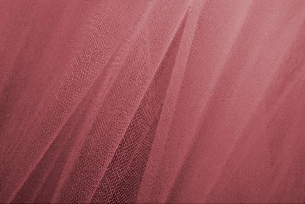 Pink tulle drapery textured background vector