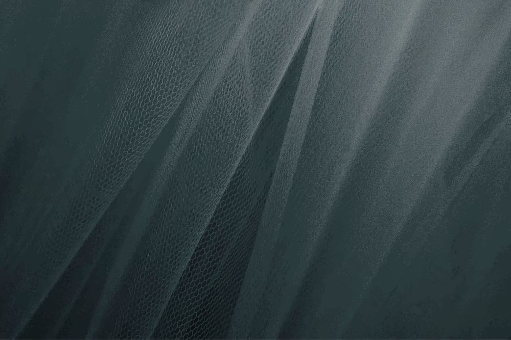 Grayish green tulle drapery textured background