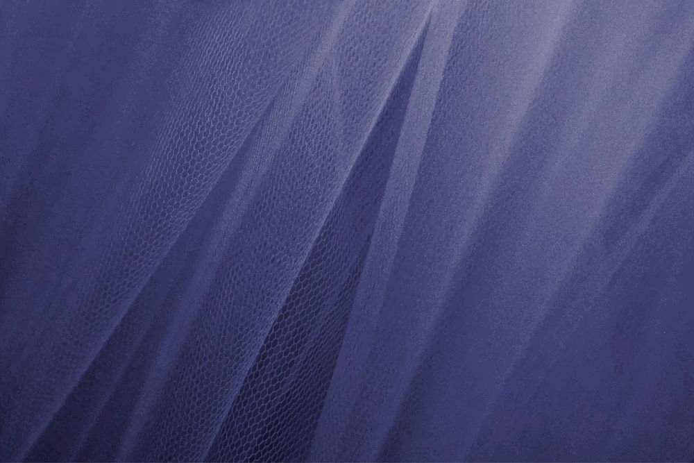 Purple tulle drapery textured background vector