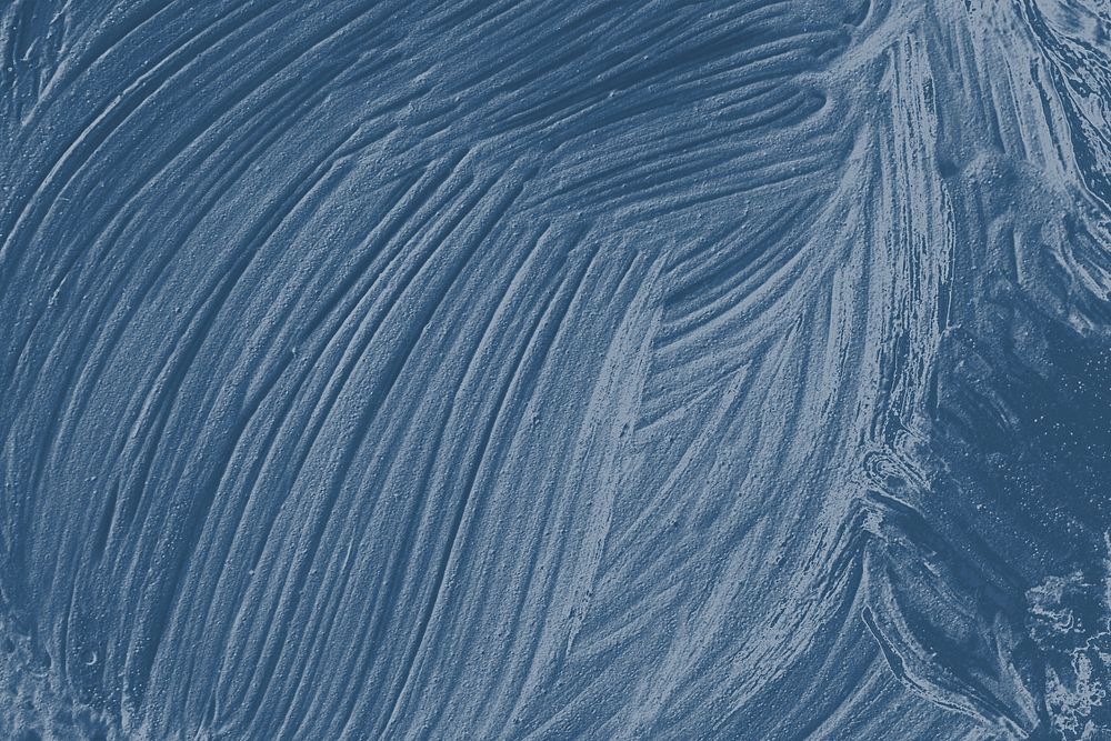 Blue oil paint brushstroke textured background