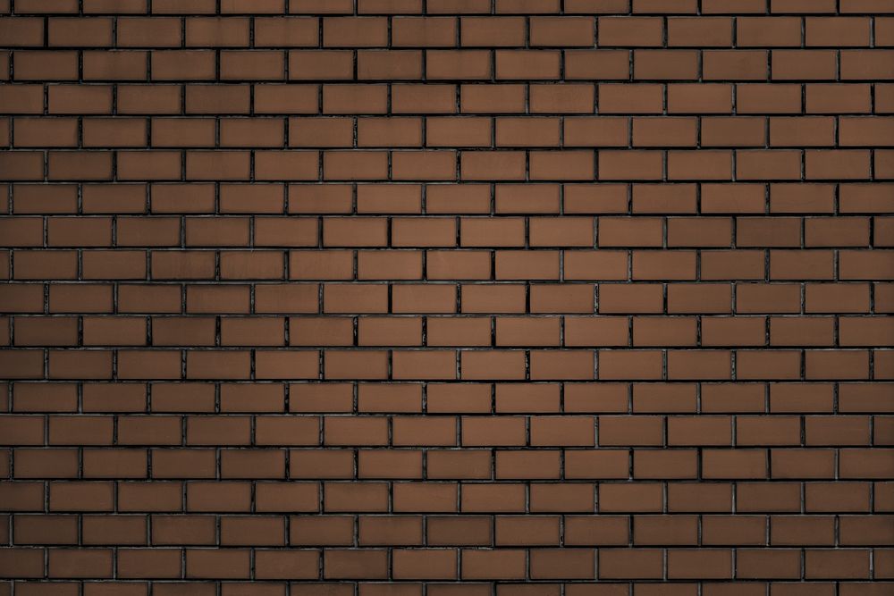 Brown brick wall textured background