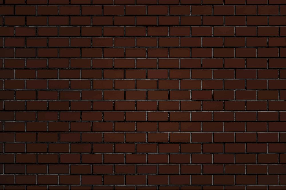 Brownish-red brick wall textured background vector