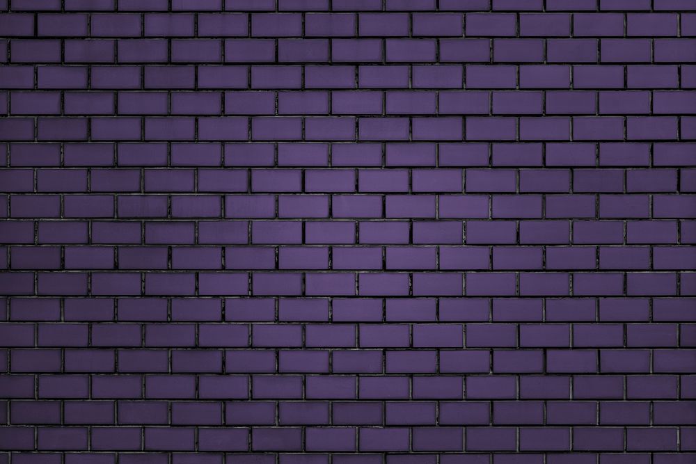 Purple brick wall textured background