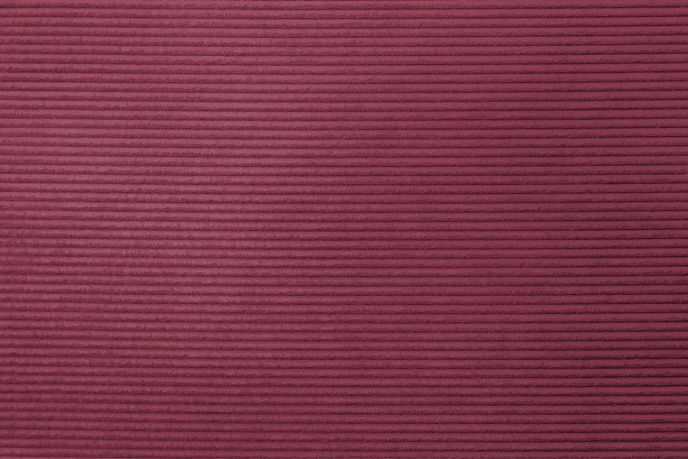 Red corduroy fabric textured background vector