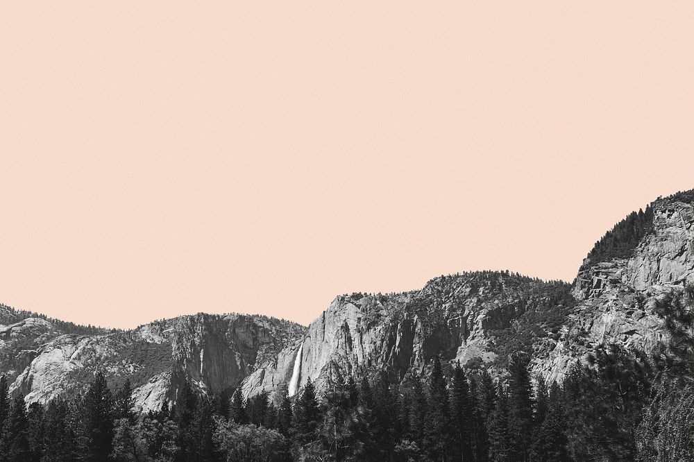 Abstract background of minimal mountain range design space