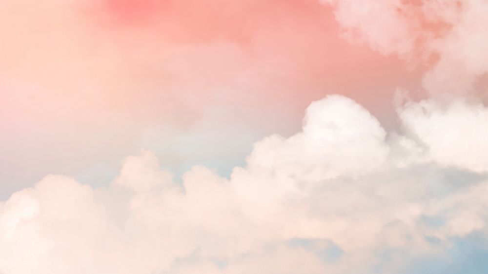 Pastel background of sky in feminine style