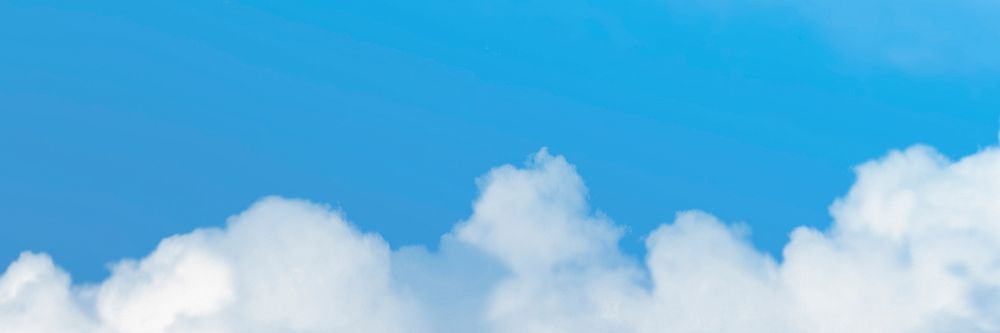 Bright blue sky with clouds background