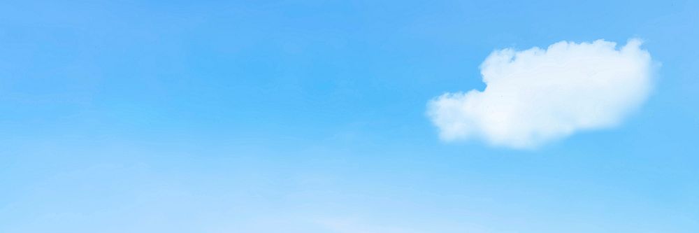 Cute background vector featuring sky and clouds