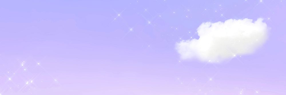 Pastel sky background vector with clouds