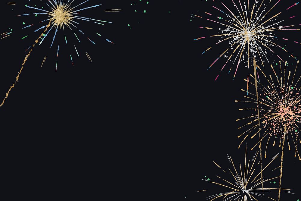 Festival fireworks background vector for celebrations and parties