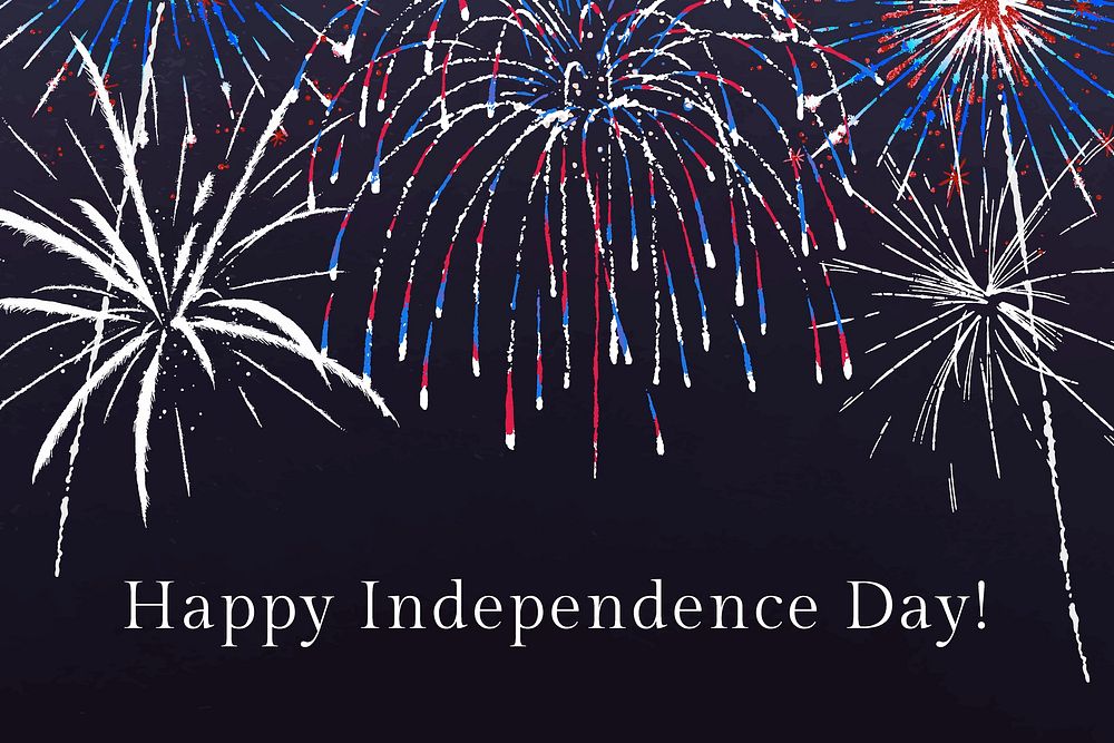 4th of July template vector for banner with editable text, Happy Independence day