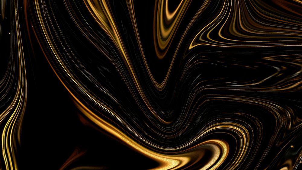 Gold liquid marble background vector