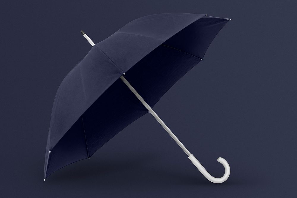 Blue umbrella with copy space 