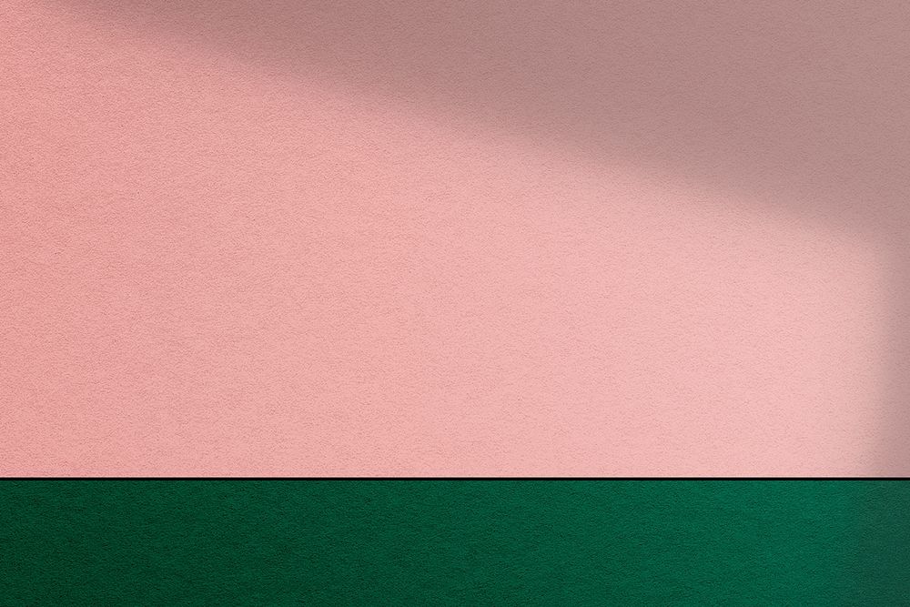 Pink and green product backdrop wall 