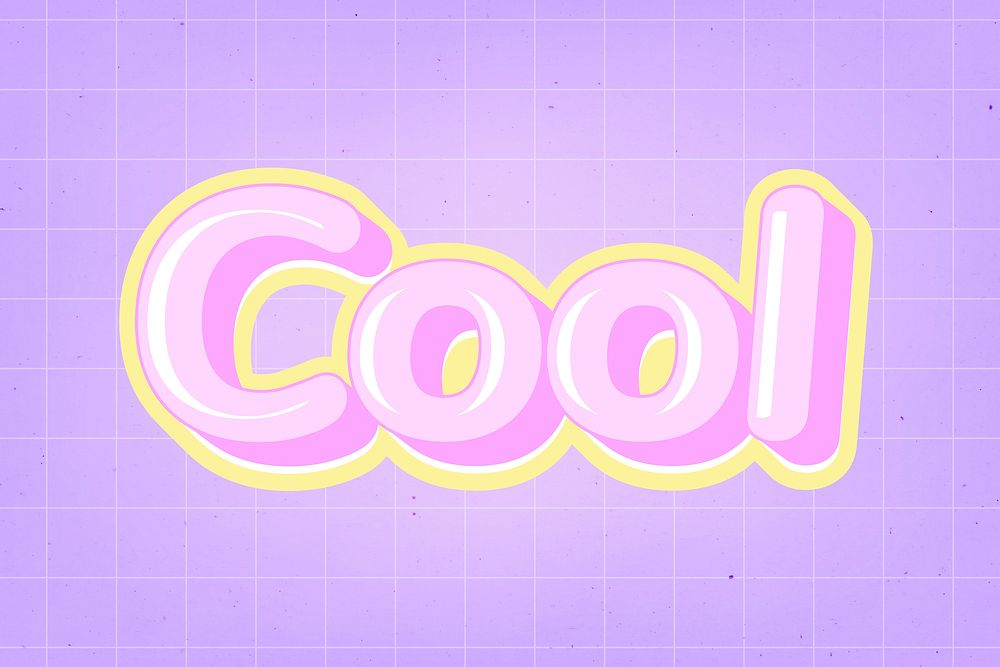Cool text in cute comic font