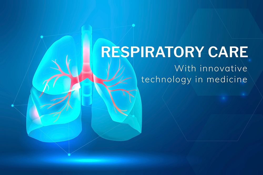 Respiratory care technology template vector
