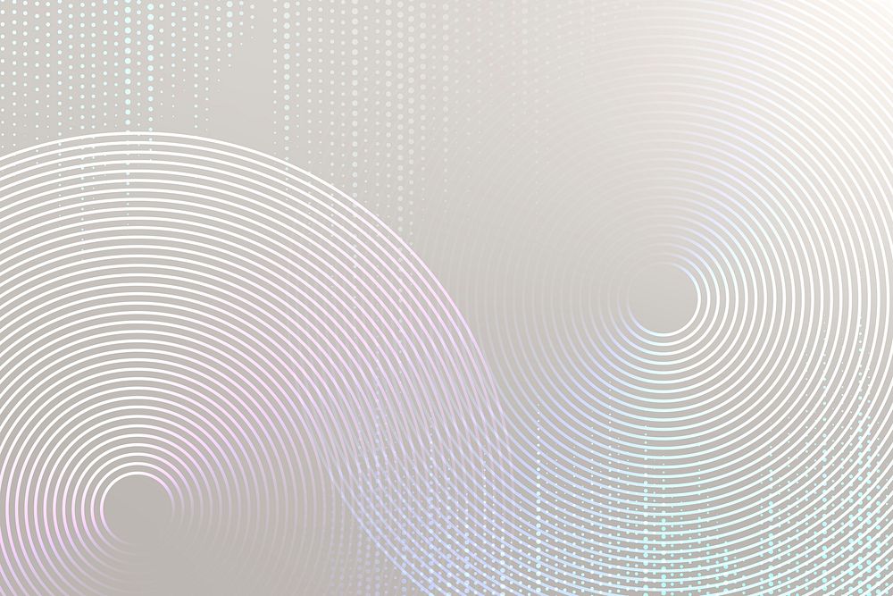 Geometric pattern gray technology background with circles