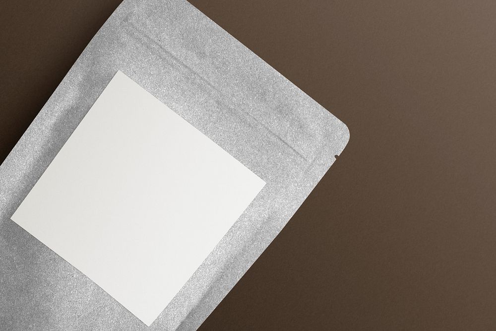 Coffee bean gray paper bag