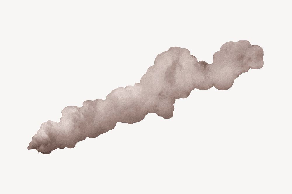 Factory smoke collage element, air pollution vector