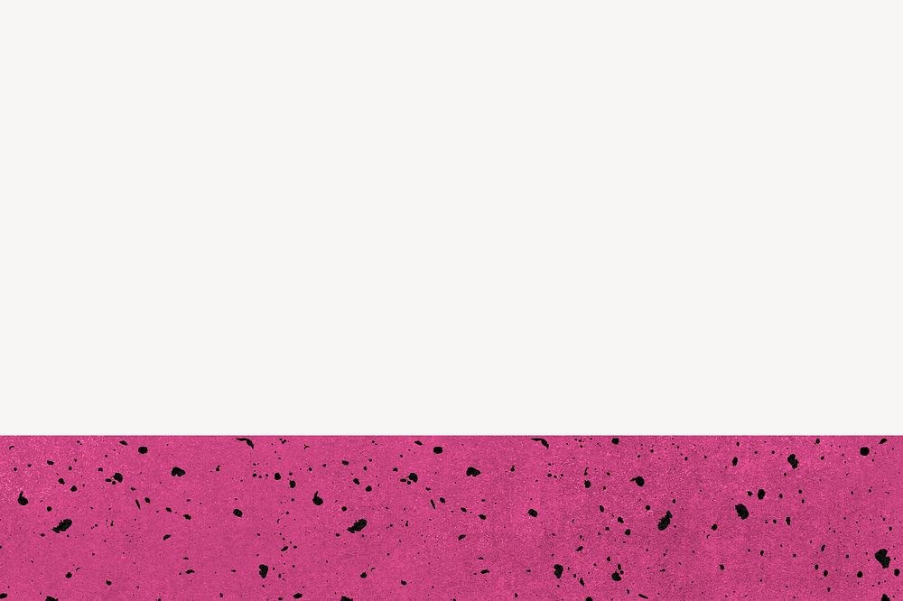 White background, pink textured border design