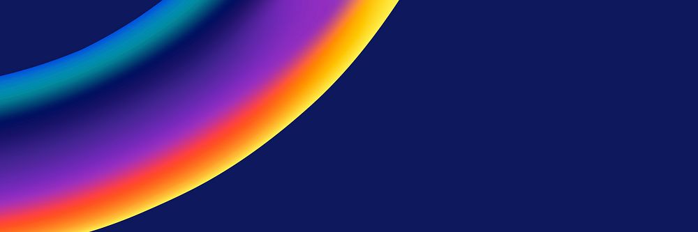 Colorful wave abstract banner vector