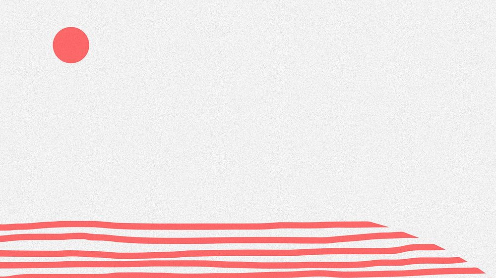 Pink striped lines on a gray background with a dot 