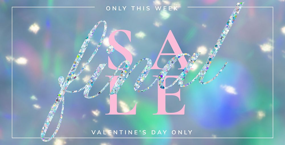 Valentine&rsquo;s day final sale banner for social media ads
