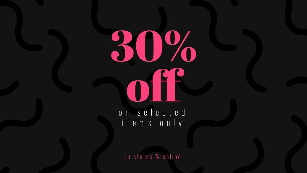 30% off vector sale advertisement poster template