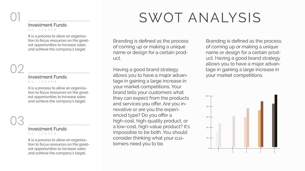 Business SWOT analysis vector editable template