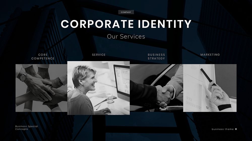 Business corporate identity psd presentation editable template