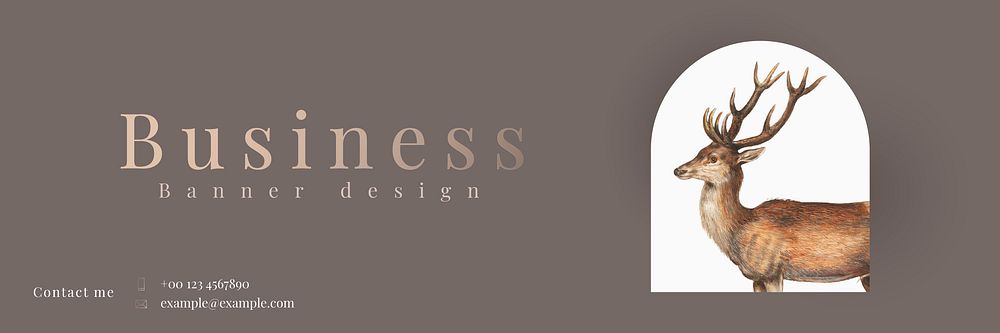 Business banner editable vector template on aesthetic background