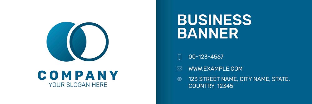 Editable business banner template vector for company website